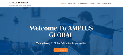 Amplus Synergia — Overseas Education Website & Sales Infrastructure - Growth Marketing