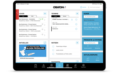 myCREATON - die mobile Vertriebs-App auf Basis von SAMOA - Mobile App