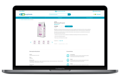 e-commerce Suplments - Creación de Sitios Web