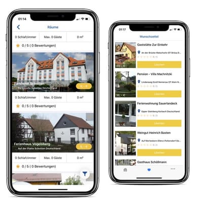 Mobile App für Ferienvermieter - Mobile App