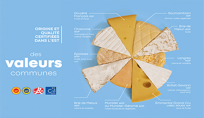 Campagne de pub pour les fromages AOP du Grand Est - Reclame