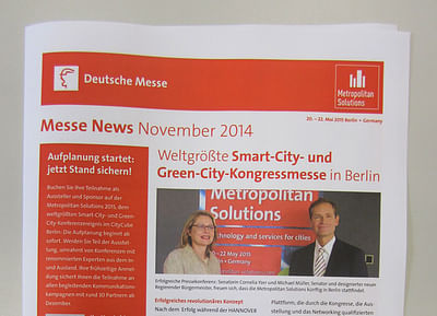 Projekt / Metropolitan Solutions (Deutsche Messe) - Relations publiques (RP)