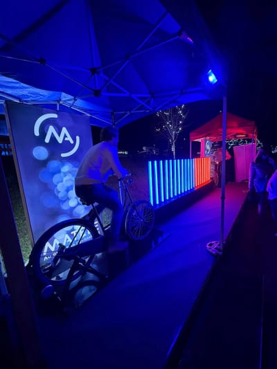 Opération MEGA Bike et photobooth avec Matélé au Fééries du Parc Ciney - Evénementiel
