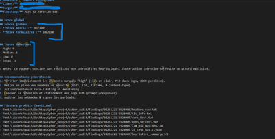 Scan Analyse API client - Cybersécurité