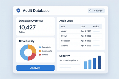 Audit base de données - Webanwendung