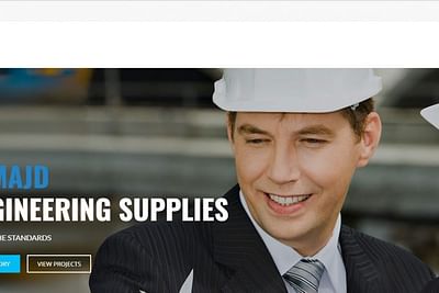 AlMajd Engineering Supplies website. - Webseitengestaltung