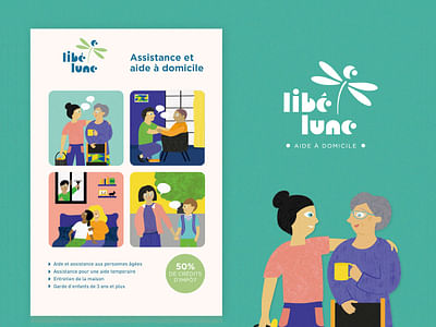 Service à la personne Libé-Lune - Design & graphisme