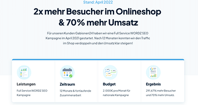 2x mehr Besucher im Onlineshop & 70% mehr Umsatz - SEO
