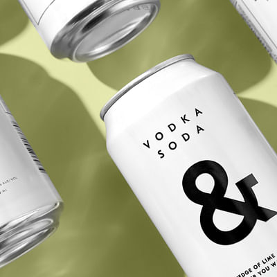 Brand Identity and Packaging for Vodka Soda & - Branding y posicionamiento de marca