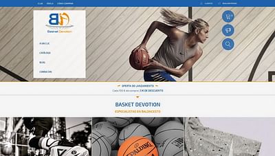 Diseño marca y tienda online para BASKET DEVOTION - E-commerce