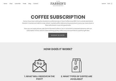 A step-by-step custom coffee subscription setup - E-commerce