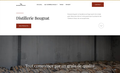 Site Vitrine Distillerie Bougnat - Creación de Sitios Web