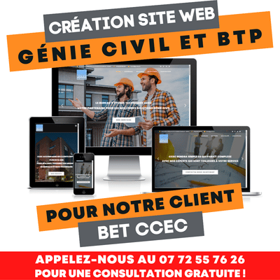 Création site web génie civil et BTP - Website Creation