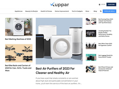 Kuppar Reviews - Publicité