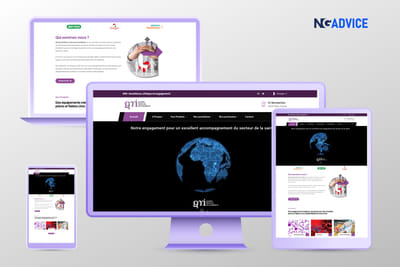 Réalisation du Site Web Institutionnel de Global Medical Instruments - Website Creation