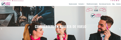 Diseño web - Cabin crew academy - Web Application