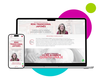 Paid Medias + Creación sitio Web para 'Escola Superior de Reiki' - Publicidad Online