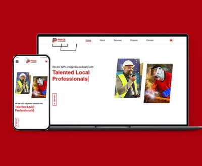 Brand identity and web design for Pryce Ferdinand - Création de site internet