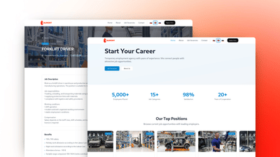 Recruitment Platform for Workforce Acquisition - Webseitengestaltung