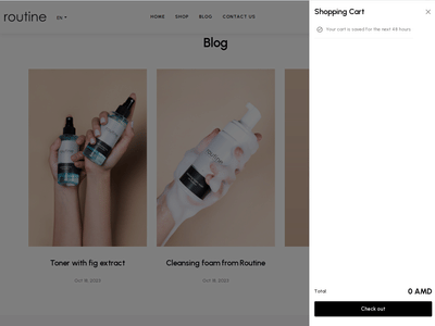 RTSkin Skincare E-commerce Store - E-commerce