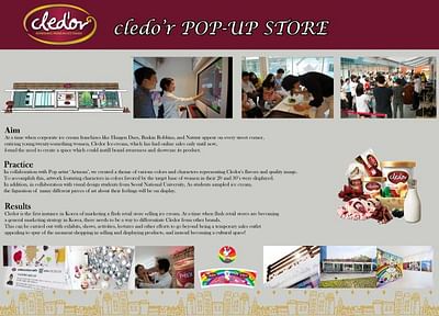 CLEDOR POP-UP STORE - Advertising