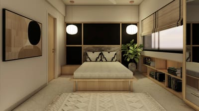 Online Interior Design Consultation Project in India (2BHK Apartment) - 3D