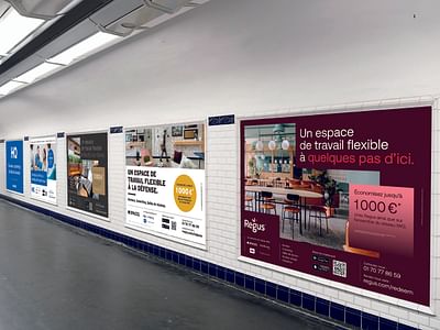 Campagnes d'affichage métro multi-marques IWG - Publicité Extérieure
