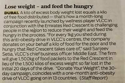 VLCC Dubai Campaign - Öffentlichkeitsarbeit (PR)