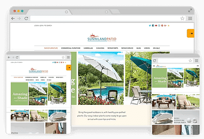 SUNNILAND PATIO - Website Creation