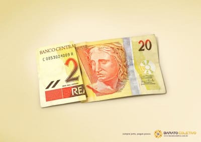 20 reais - Werbung