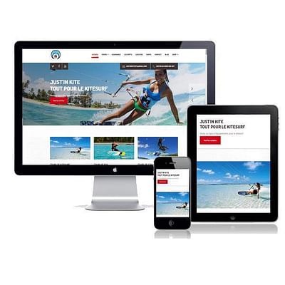 Just’in Kite – Ecole de kitesurf en Guadeloupe - Création de site internet