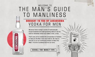 The Man's Guide To Manliness - Publicité