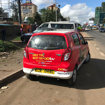 Go tv on-vehicle  advertising in Nairobi, Kenya - Publicité