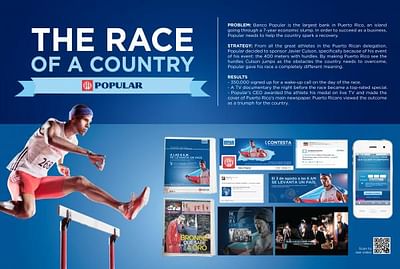THE RACE OF A COUNTRY - Advertising
