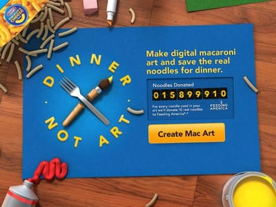 DINNER, NOT ART - Reclame