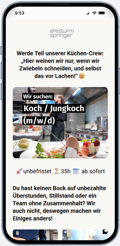 Recruiting Funnel Dreiturmspringer - Social Media