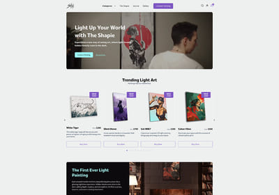 The Shapie e-shop design reimanaged - E-Commerce