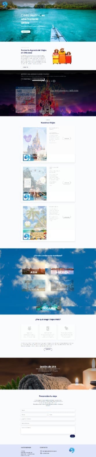 Agencia de Viajes MMS Chiclana - Website Creation