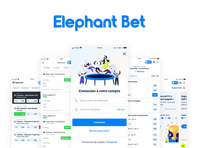 Elephant Bet - Conception UX/UI Site Paris Sportif - Design & graphisme
