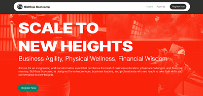 ECommerce Website for Financial Fitness Event - Website Creation