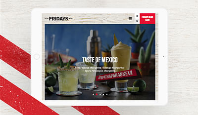 TGI Fridays By Mozaik - Création de site internet