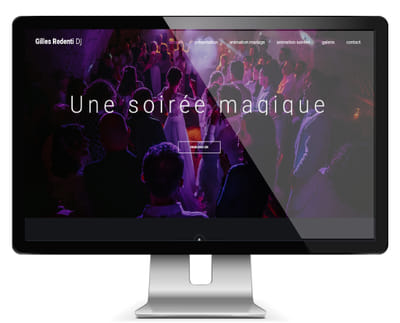 Gilles Redenti DJ - Création de site internet