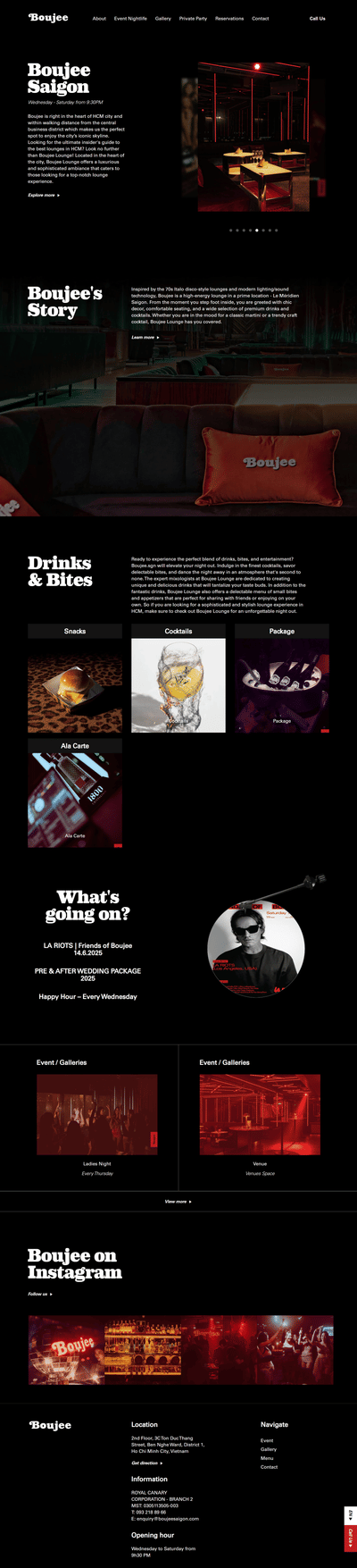 Boujee - WEB DESIGN - Ergonomie (UX / UI)