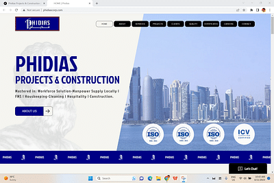 Web Design - Phidias Projects & Construction - Webseitengestaltung