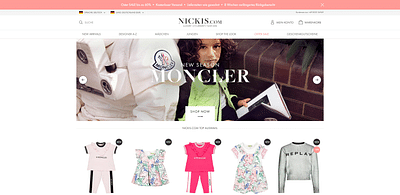 Onlineshop für NICKIS.com - Website Creation