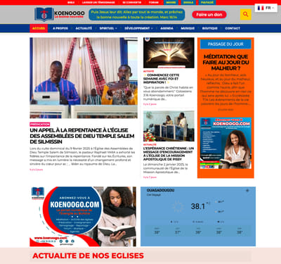 Développement du site web Koenoogo.com par UBICOM - Création de site internet