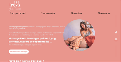 Création site web - FreyaBienNaitre - Website Creation