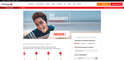 Croix-Rouge : Service du sang - Design & graphisme