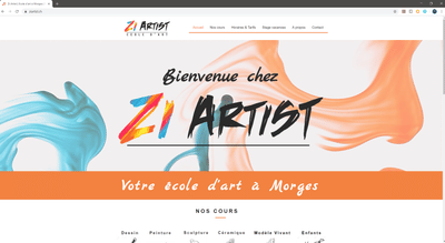 Site internet  Zi Artist - Website Creation