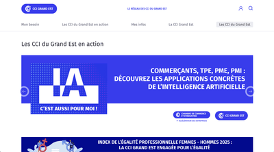 CCI Grand Est : mutualisation de l’écosystème web via usine à sites - Stratégie digitale